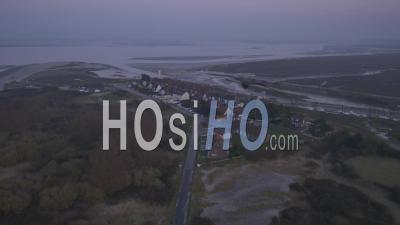 Le Hourdel And The Bay Of Somme, Picardy, France - Video Drone Footage