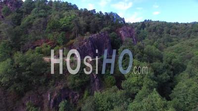 Canal Des Moines In Aubazine - Video Drone Footage