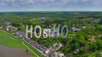 Chateau Chaumont By Drone, Loire Valley, Indre-Et-Loire, France – Aerial View
