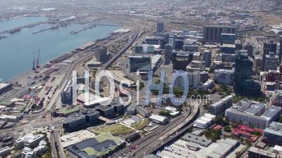 Cape Town And V And A Waterfront Filmed By Helicopter