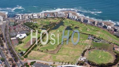Green Point Park, Cape Town Filmé Par Hélicoptère