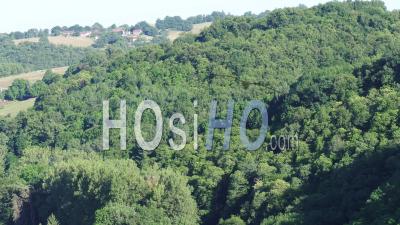 Solignac Village In Haute-Vienne - Video Drone Footage