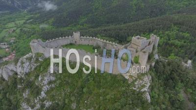 Puilaurens Cathar Castle, Video Drone Footage