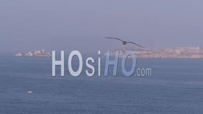 Digue Sur La Mer Méditerranée, Vidéo Drone