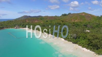 Beach Resort Of Anse Lazio Seychelles - Video Drone Footage