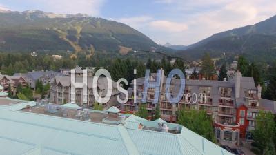 Whistler Village Ski Resort Bc Canada - Video Drone Footage