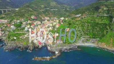 Patrimoine Mondial De L'unesco Cinque Terre Villiage Riviera Italienne - Vidéo Drone