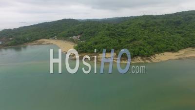 Village Of Ensanada Isla Del Rey Panama - Video Drone Footage