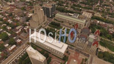 Centre-Ville D'albany, Capitale De L'État De New York, États-Unis D'amérique - Vidéo Drone