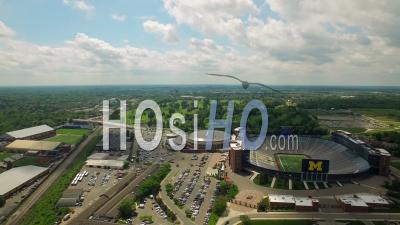 Stade Ann Arbor Michigan Usa - Vidéo Drone