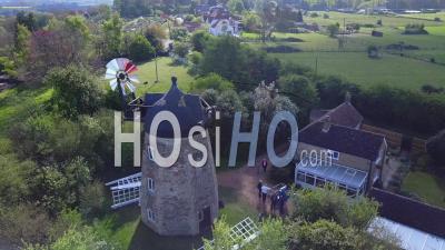 Wheatley Windmill Oxfordshire England - Video Drone Footage