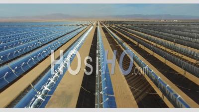 Ouarzazate Solar Power Station, Also Called Noor Power Station Morroco - Video Drone Footage