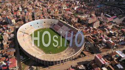 Estadio Inca Garcilaso De La Vega Athletic Stadium In Cusco Peru - Video Drone Footage