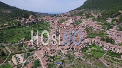 Valldemossa Village Mallorca Spain - Video Drone Footage