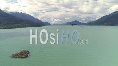 Drone Vidéo Vues De Sea To Sky Et De Howe Sound Bc Canada - Vidéo Drone