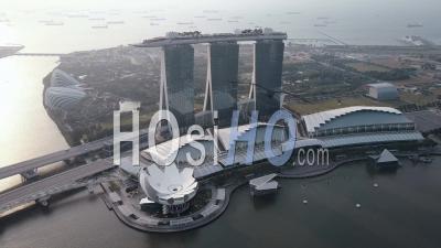 Marina Bay Sands Hotel Resort Singapour - Vidéo Drone