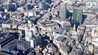 Vue Aérienne De Banque, De, Angleterre, Panoramique, Ouest, à, Blackfriars, Tourné, Par, Hélicoptère, Dans, Hiver, Londres, Londres, Royaume-Uni