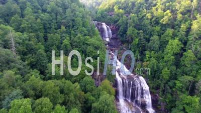 Whitewater Falls Highest Falls On The East Coast - Video Drone Footage