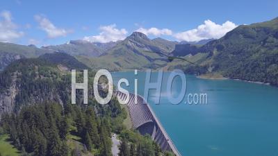 Lac De Roselend En été, France - Vidéo Drone