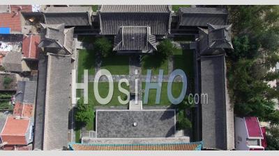 Temple Sur La Montagne Mianshan, Shanxi En Chine - Vidéo Drone