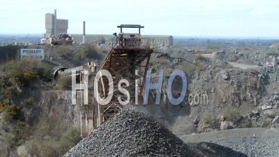 Bardon Hill Quarry Rock Crusher Coalville Uk - Video Drone Footage