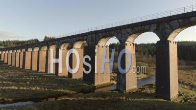 Drone Video Of Fleet Viaduct Scotland - Video Drone Footage