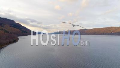 Loch Ness Scottish Highlands - Video Drone Footage