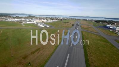 Airplane Takeoff From Victoria Airport 