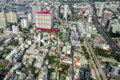 City View Of Central Part Of Bangkok, Thailand, Asia - Aerial Photography