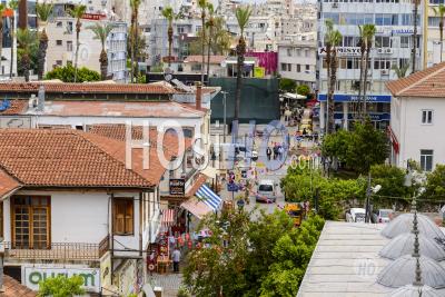 Rue Du Marché Du District De Kulesi à Antalya, Sur La Méditerranée, Turquie - Photographie Aérienne