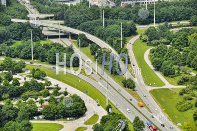 Munich From The The Olympic Tower  Germany - Aerial Photography