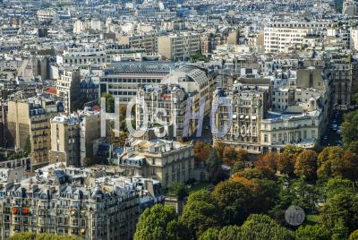 Paris From The Eiffel Tower France - Aerial Photography