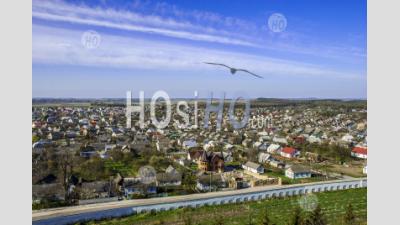 Ville De Pochayev Dans L'oblast De Ternopil, Dans L'ouest De L'ukraine - Photographie Aérienne