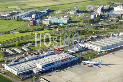 Vaclav Havel Airport In Prague Czech Republic - Aerial Photography