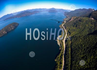 Sea To Sky Highway Bc Canada - Aerial Photography