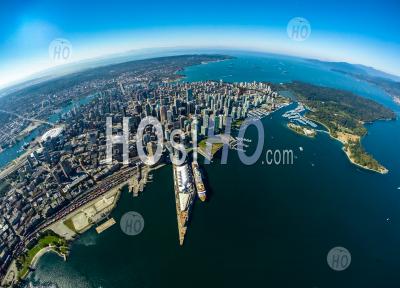 Centre-Ville De Vancouver, C.-B., Canada - Photographie Aérienne