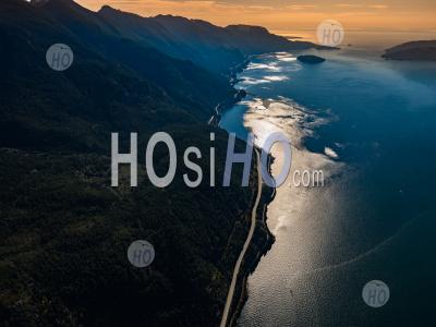 Sea To Sky Highway And Howe Sound - Aerial Photography