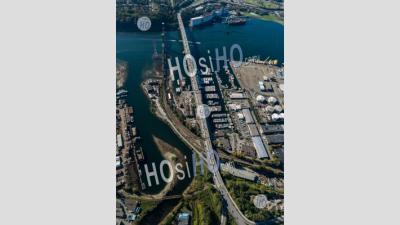 Second Narrows Bridge - Aerial Photography