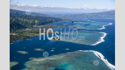 Tropical Islands De La Polynésie Française. Capitale Papeete à Tahiti - Photographie Aérienne