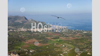 L'agriculture Et Vue De Bagheria Méditerranée Et Porticello Sicile Italie - Photographie Aérienne