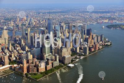 Quartier Financier Du Centre-Ville De Manhattan, à New York - Photographie Aérienne