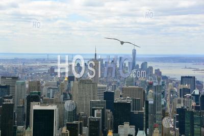 Manhattan Skyline New York City - Photographie Aérienne