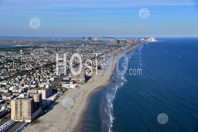 Margate City And Atlantic City New Jersey - Aerial Photography