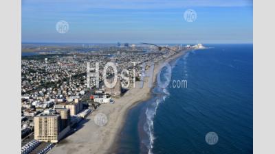 Margate City And Atlantic City New Jersey - Aerial Photography