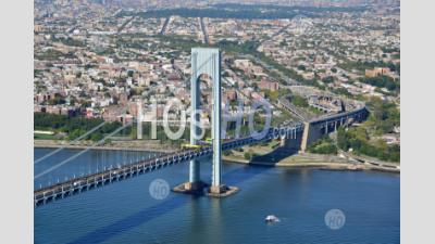 Verrazano Bridge New York - Aerial Photography