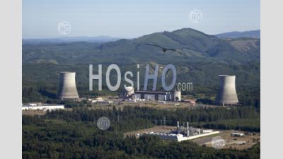 Satsop Nuclear Power Plant Washington Usa - Aerial Photography