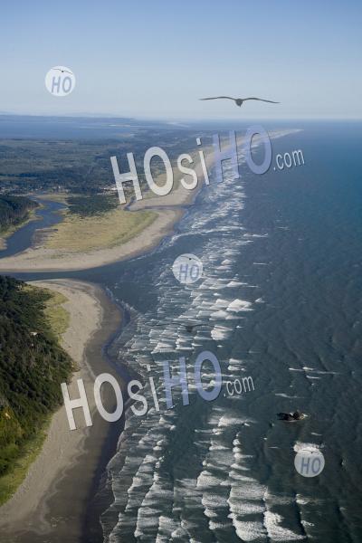 Côte Du Pacifique Ouest Washington Etats-Unis - Photographie Aérienne