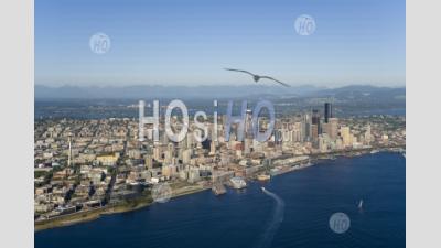 Downtown Seattle Washington Usa - Aerial Photography