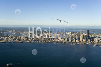 Downtown Seattle Washington Usa - Aerial Photography
