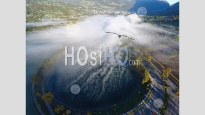 Lake Passy, ​​seen By Drone - Aerial Photography